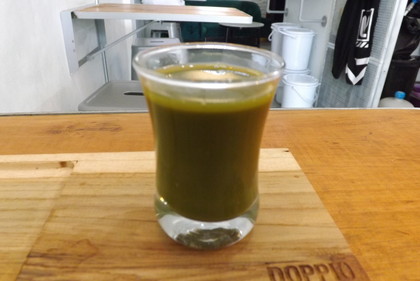 抹茶レモネードの抹茶